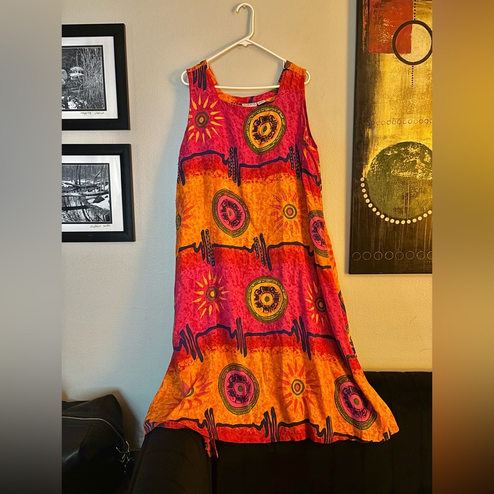 Vibrant Vintage Boho Dress
